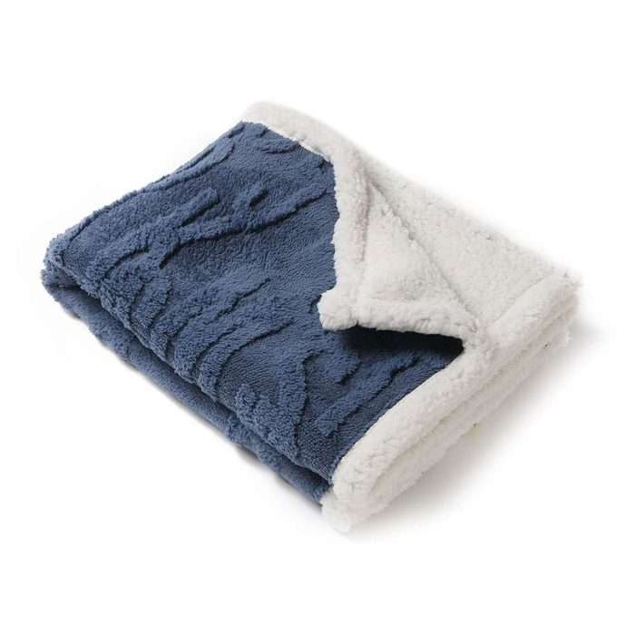 Jacquard Sherpa Plush Blanket - Image 2