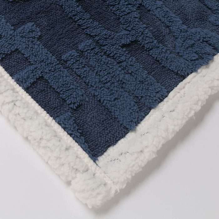 Jacquard Sherpa Plush Blanket - Image 5