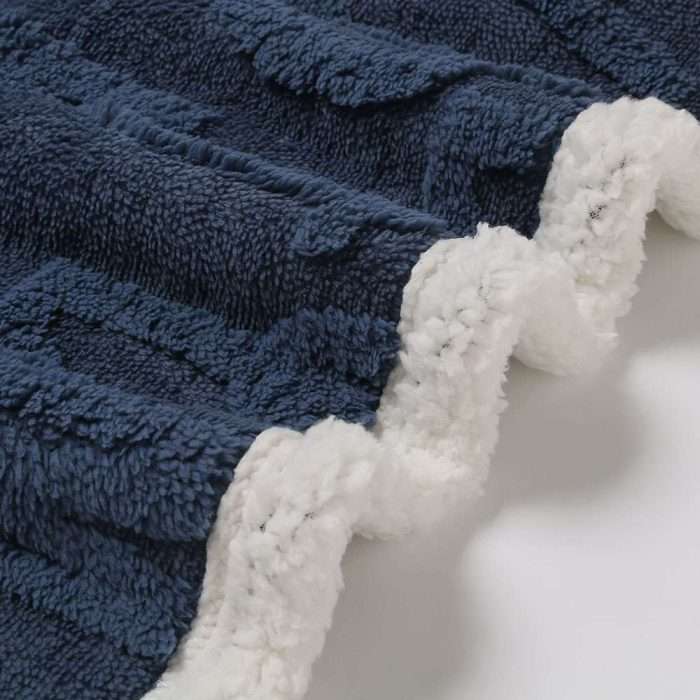 Jacquard Sherpa Plush Blanket - Image 6