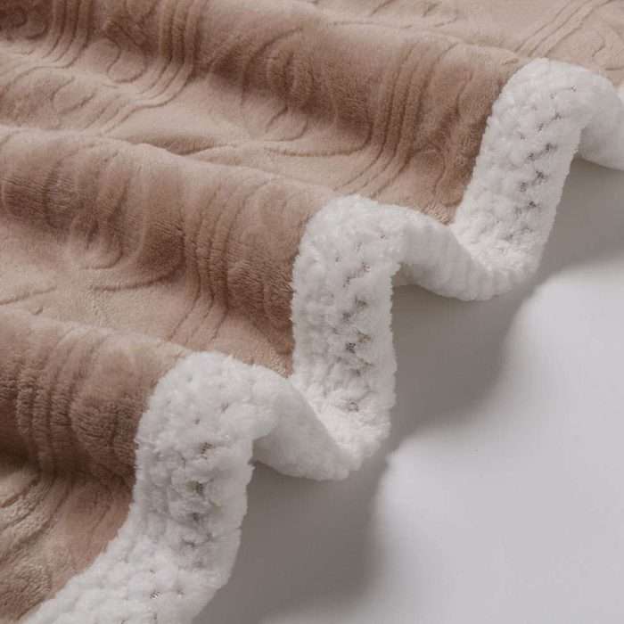 Jacquard Flannel Sherpa Blanket - Image 6